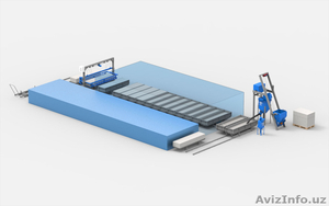 Линия по производству газобетонных блоков АСМ-50КС